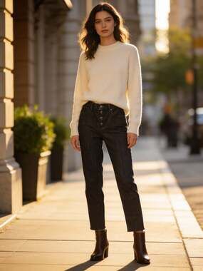 White House Black Market High-Rise Slim Ankle Jeans Size 8